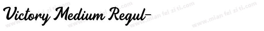 Victory Medium Regul字体转换